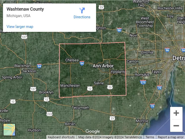 Washtenaw County Map