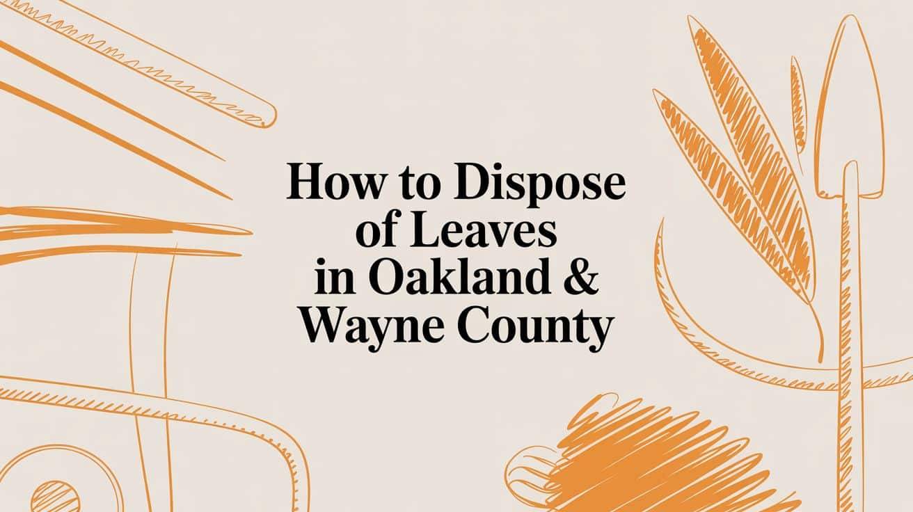 Leaf disposal guide for Oakland, Wayne County.